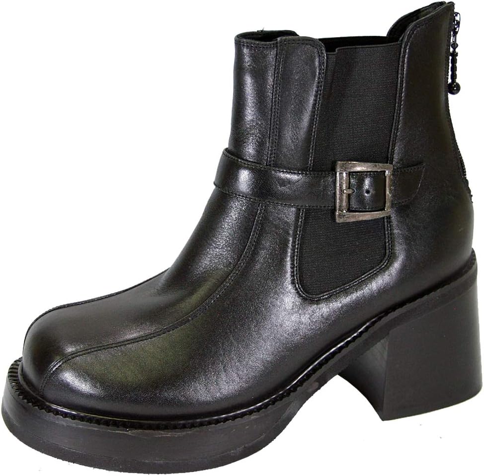 

Мужские кожаные ботинки Peerage Ricky средней ширины с комфортной 7-дюймовой посадкой, черный