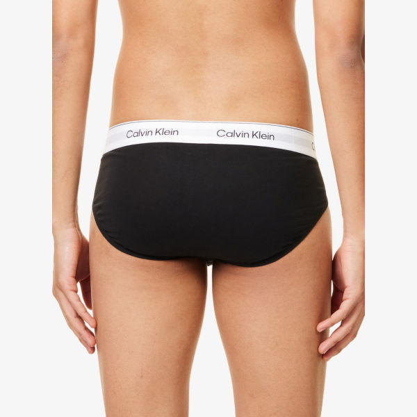 Трусы-бикини Calvin Klein Icon logo-Waistband, черный — фото 3