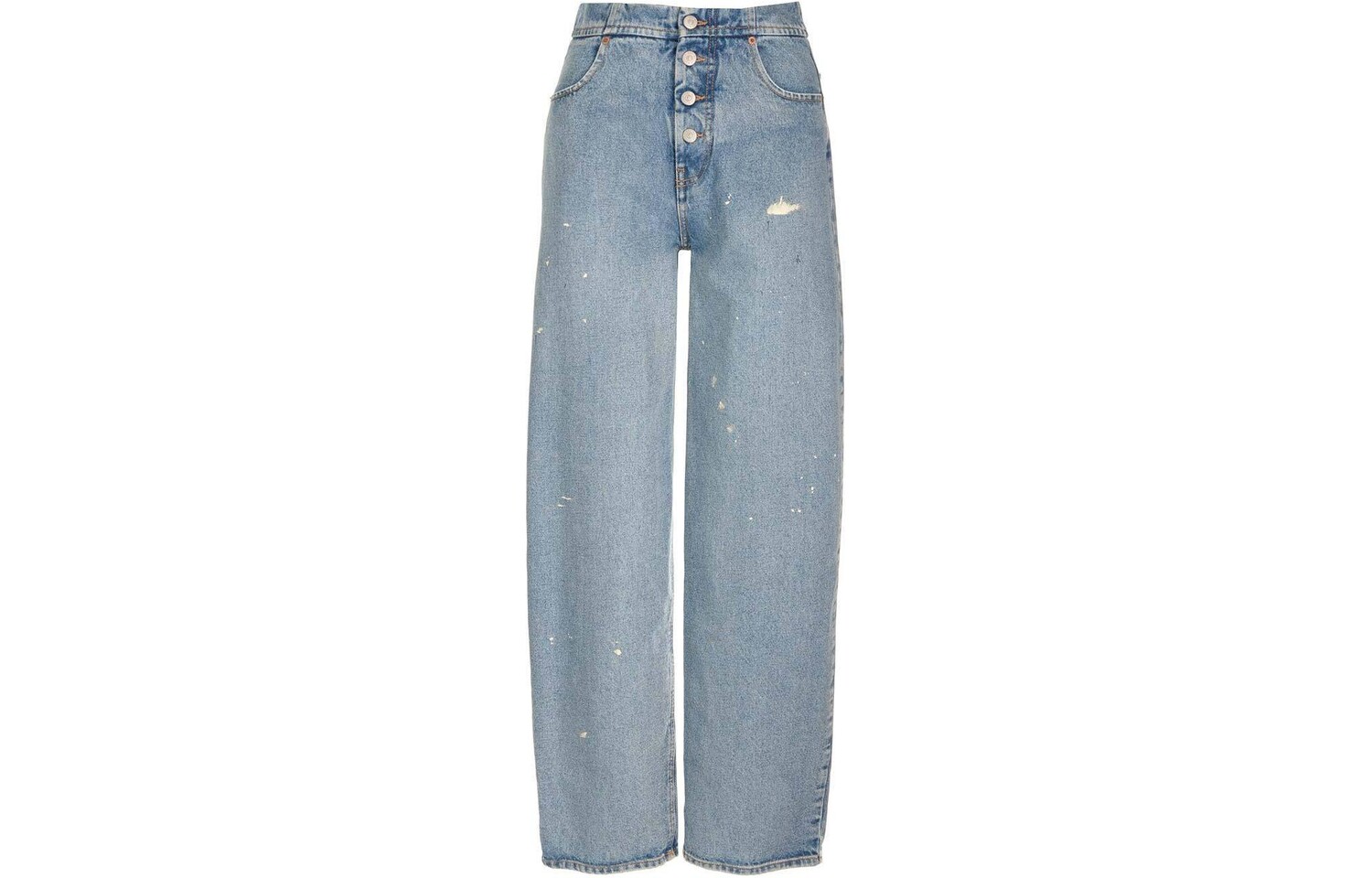 

Джинсы женские Mm6 Maison Margiela с рваным эффектом, светло-голубой