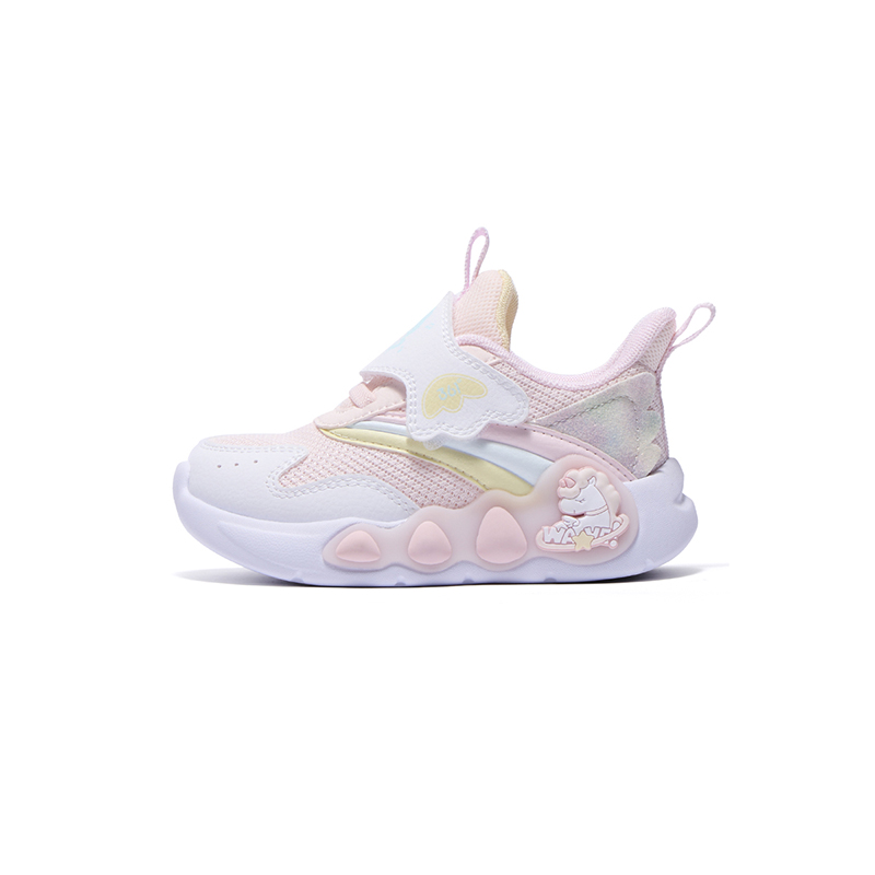 

361°KIDS Износостойкие детские туфли розового и белого цвета для младенцев и малышей