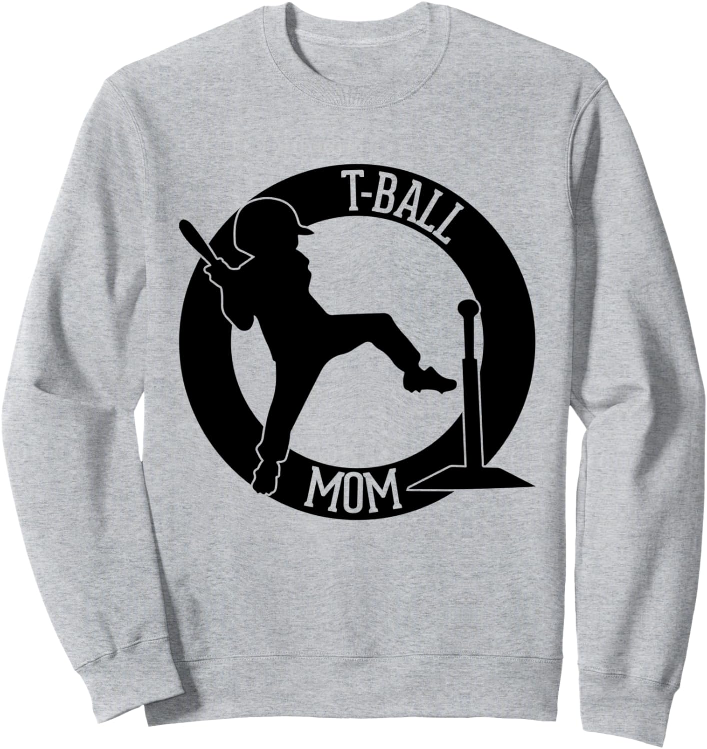 

Толстовка для мамы, играющей в ти-бол Teeball Mom Tee-Ball Mama, серый