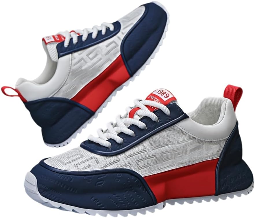 

Модные мужские кроссовки Hhhchpm, противоскользящие, износостойкие, дышащие повседневные спортивные туфли, белый/синий