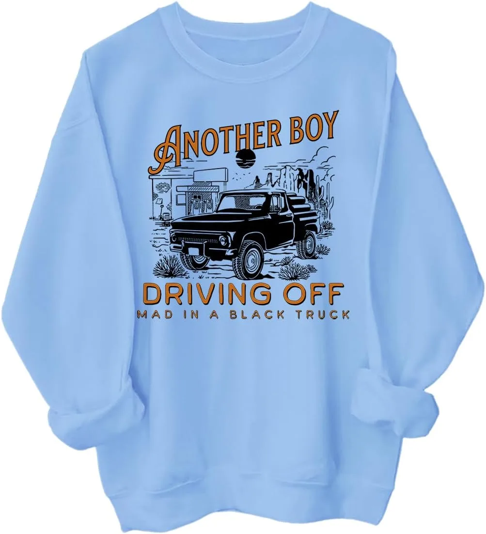 

Толстовка с капюшоном Boy Driving Off Mad Black Truck