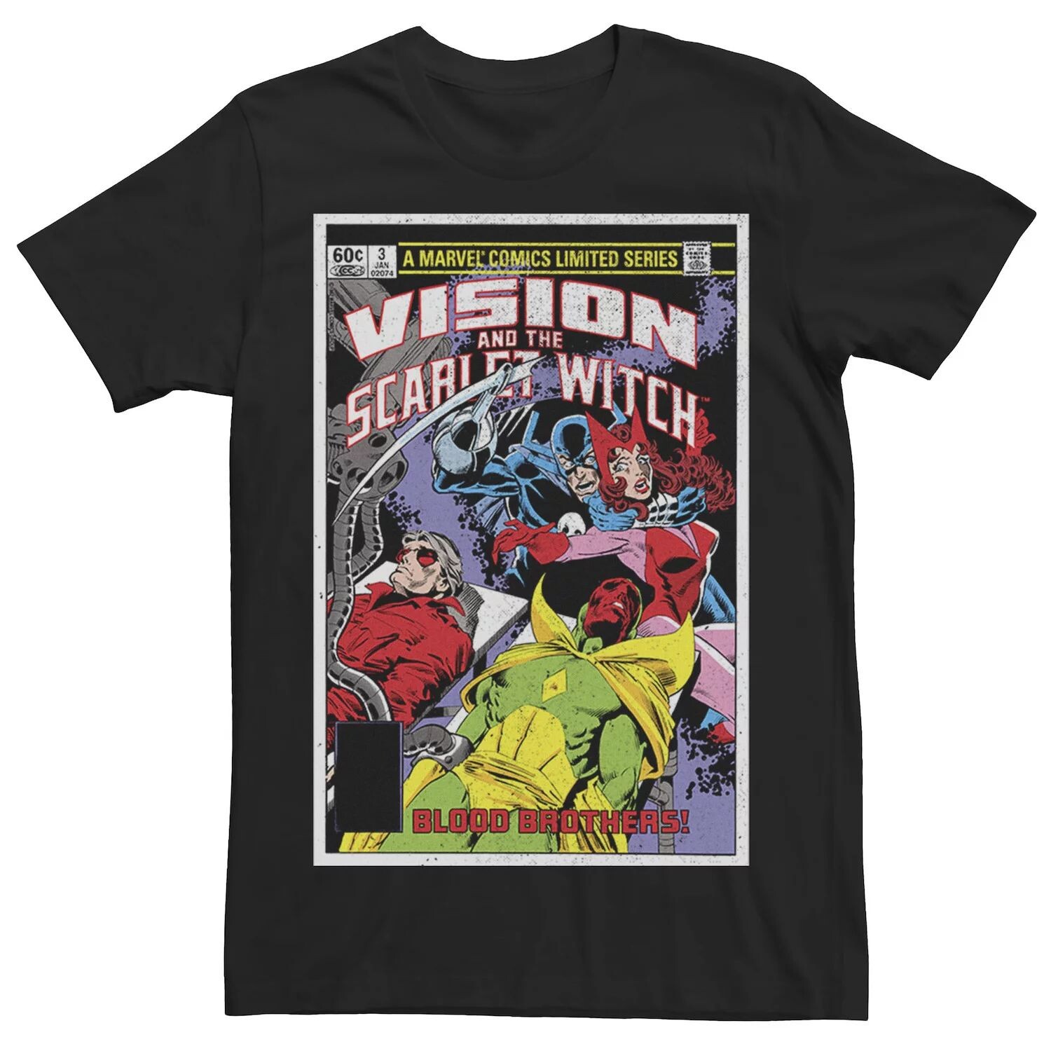 

Мужская футболка с комиксами Marvel Vision And The Scarlet Witch Blood Brothers