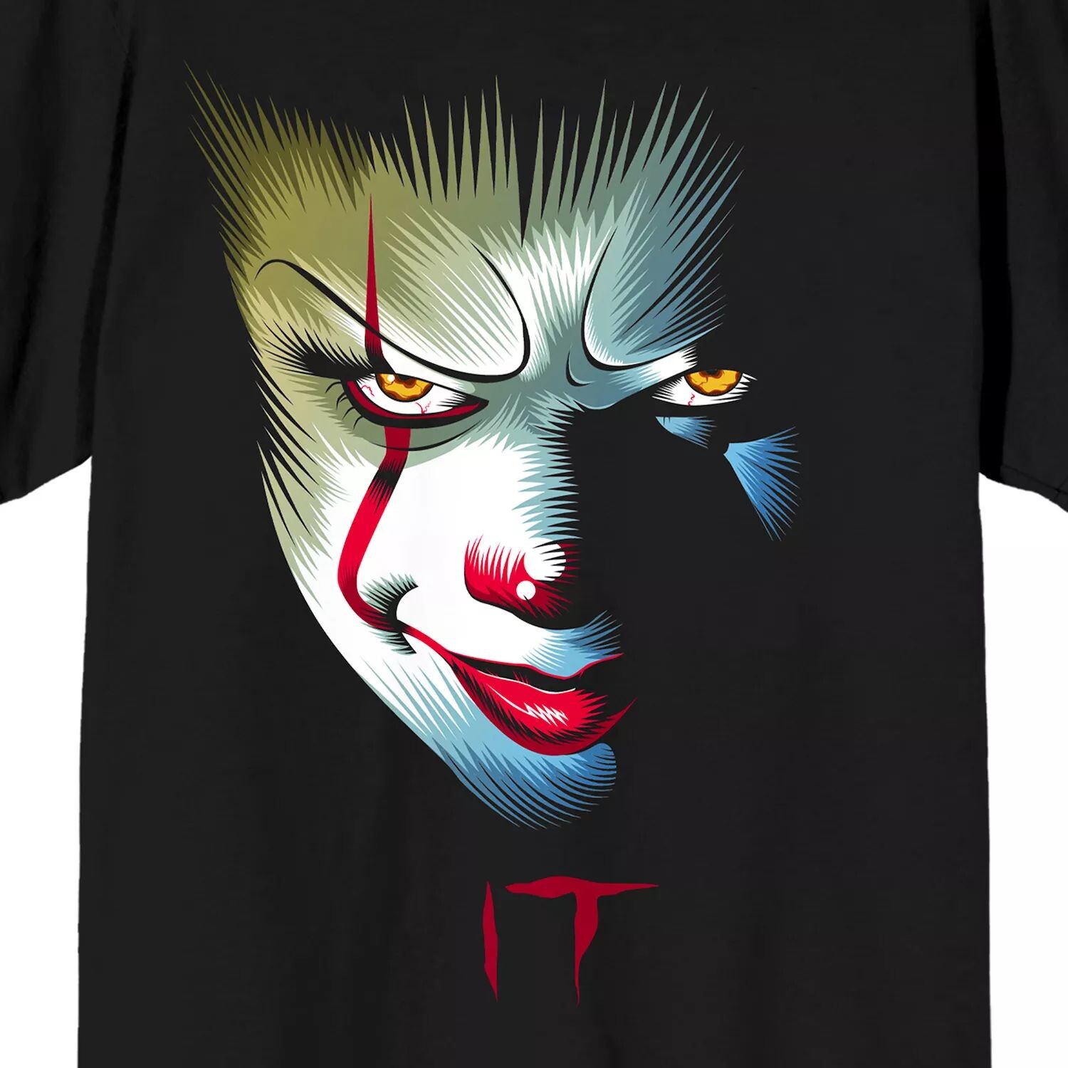 

Мужская футболка It 2017 Pennywise Clown Face Licensed Character