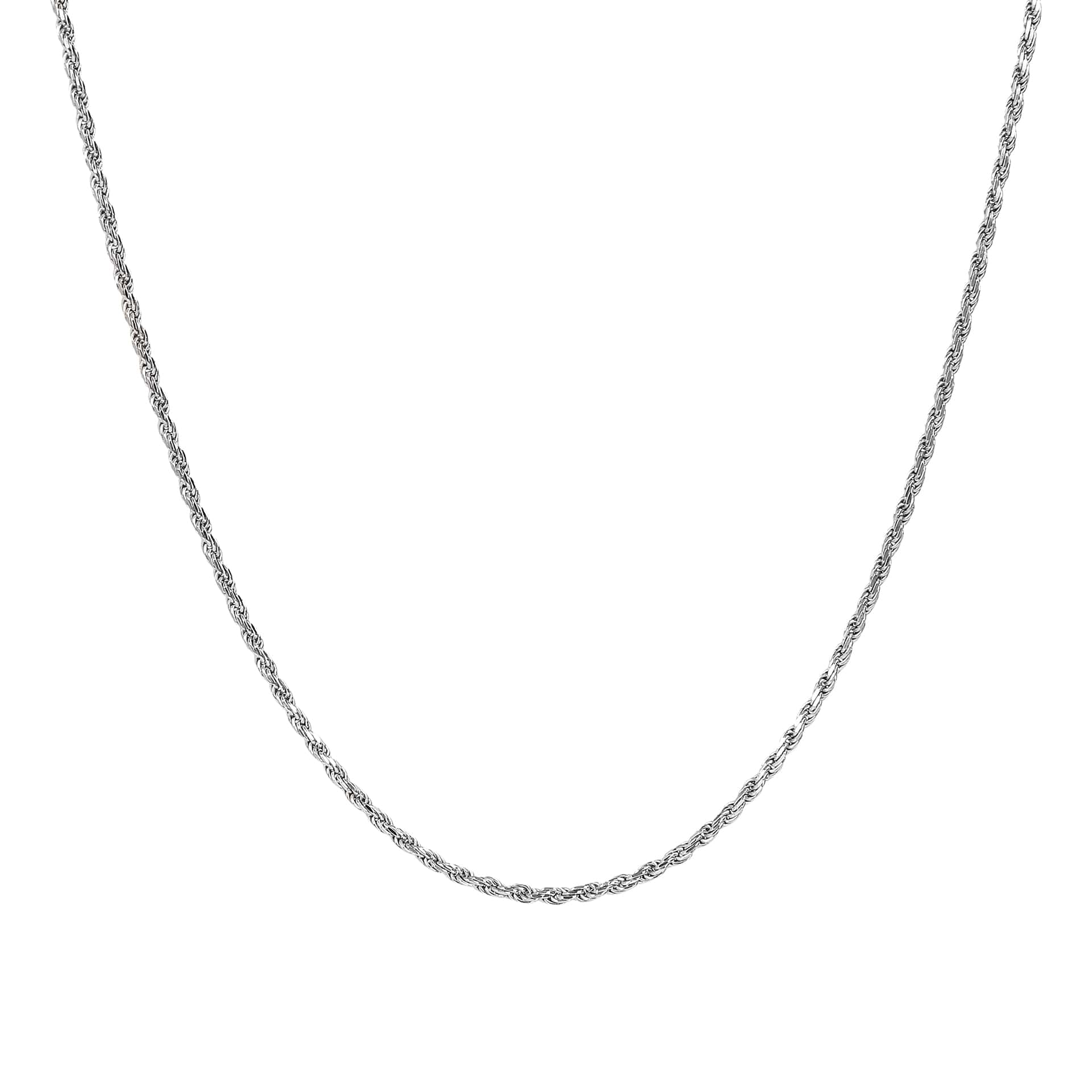 

Autentica - регулируемое ожерелье из цепочки-веревки длиной 22 дюйма Autentica, Rhodium