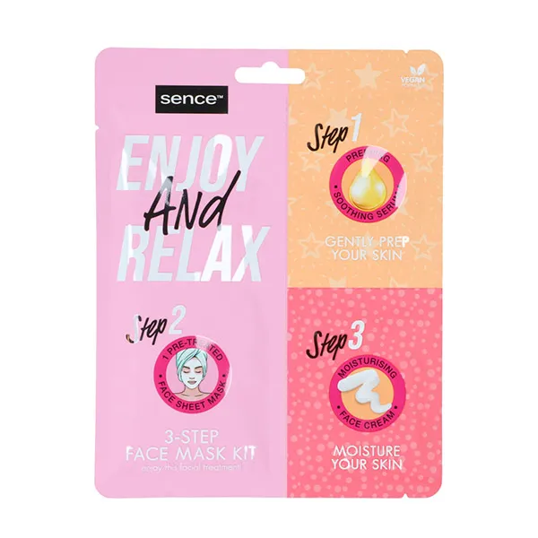

3-этапная лечебная маска Mascarilla Enjoy And Relax Sence Beauty, 27 ml