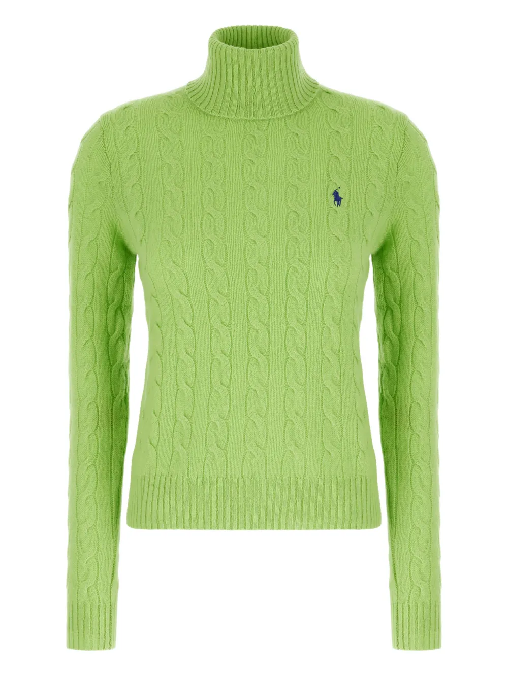 

Свитер фактурной вязки с высоким воротником POLO RALPH LAUREN, зеленый