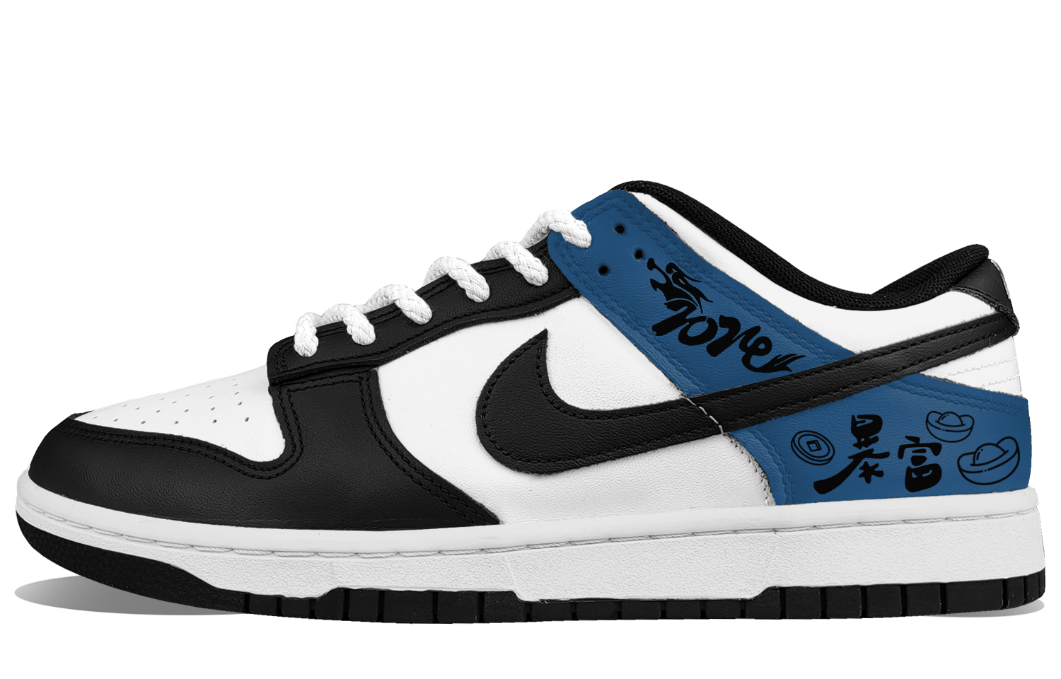 

Кроссовки Nike Dunk Skateboarding Shoes Men Low-top Blue, темно-синий