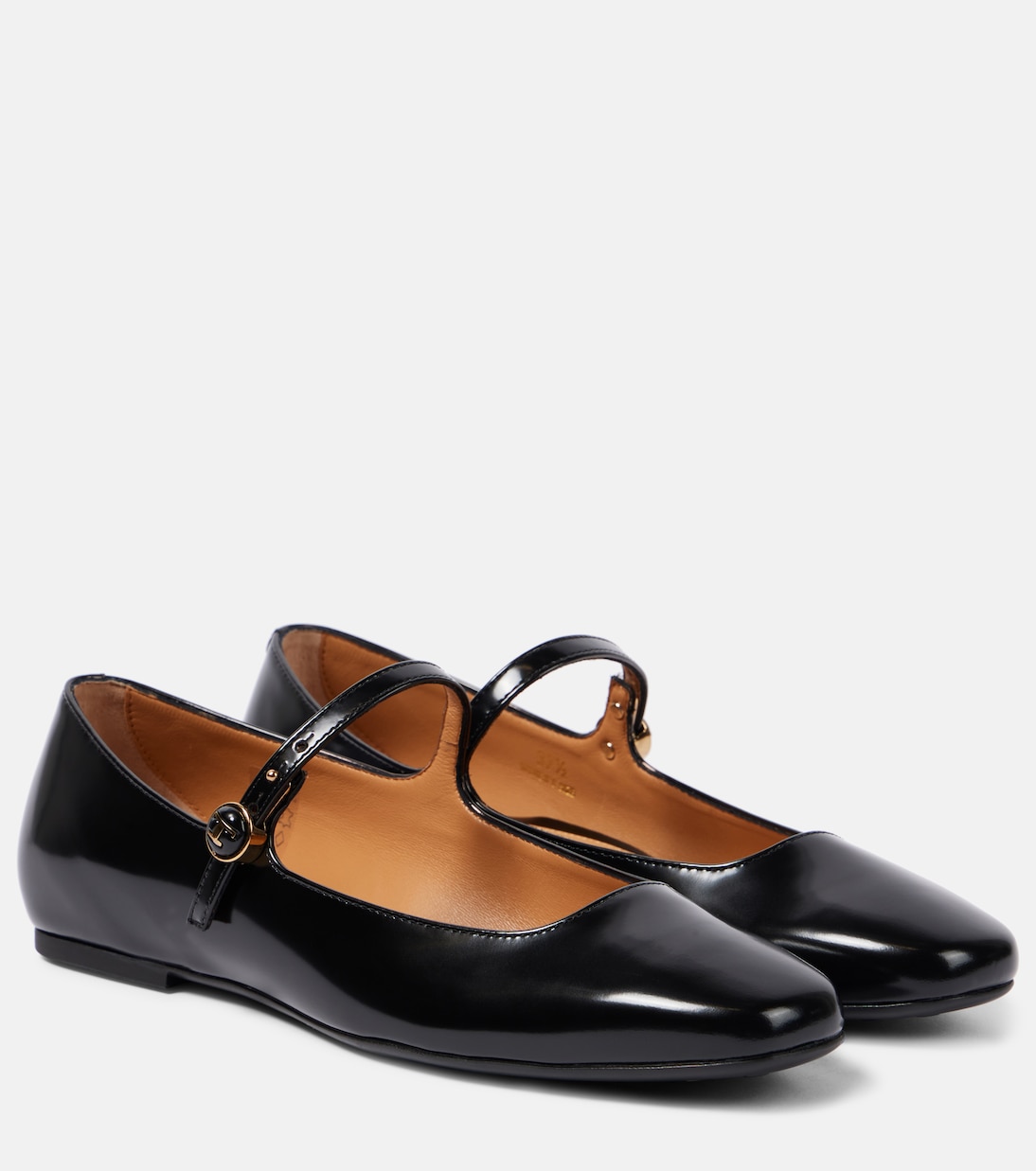 Туфли Мэри Джейн из полированной кожи Tod's, Nero