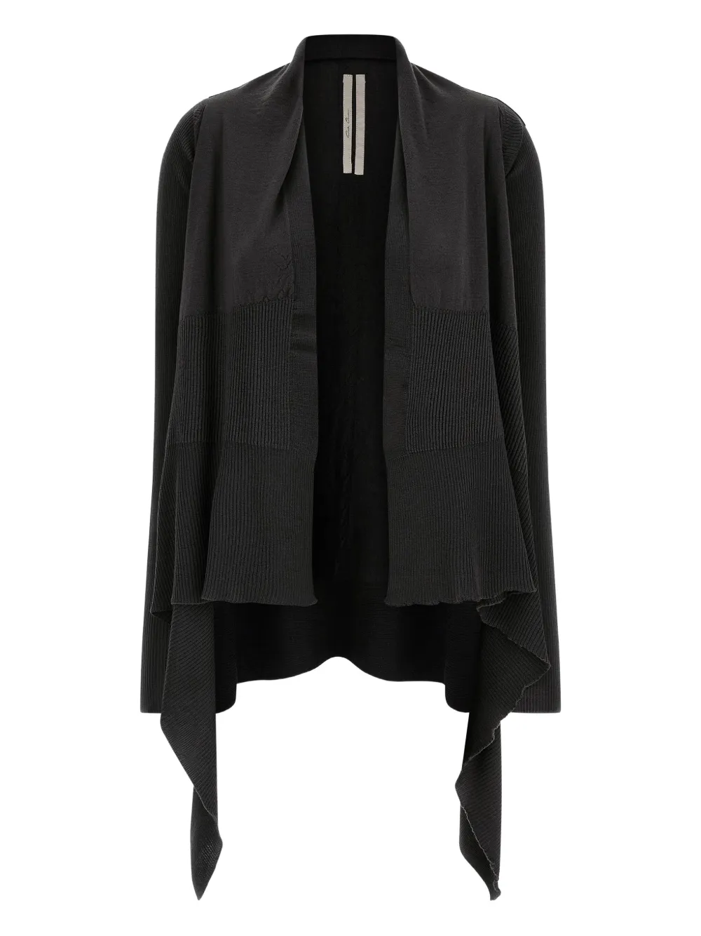 

Кардиган из шерсти в рубчик Rick Owens, черный