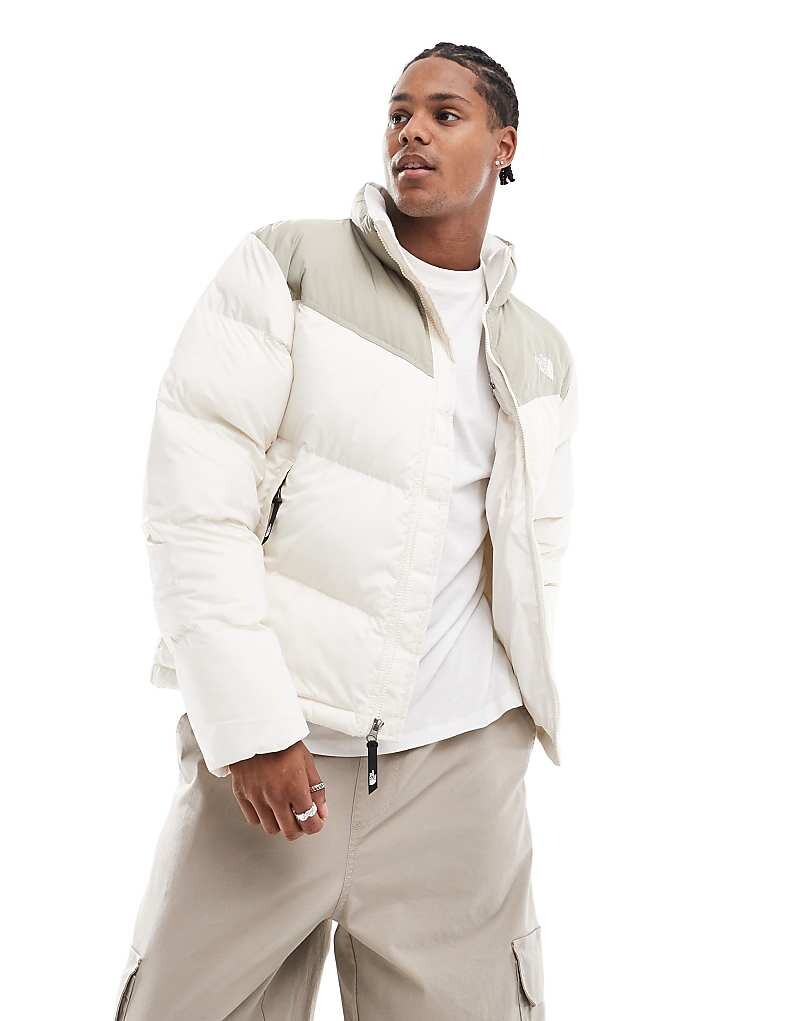 

Бело-серая куртка The North Face Saikuru