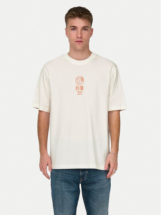 

Футболка Only & Sons, экрю