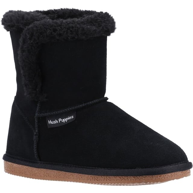 

Женские замшевые тапочки Ashleigh Hush Puppies, черный