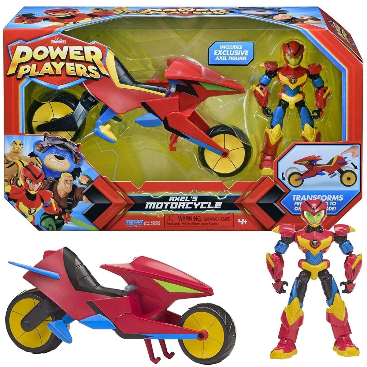 

Фигурка Power Players Axel + мотоцикл, большой автомобиль, 20 см