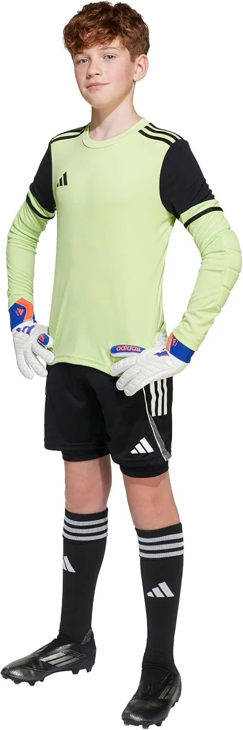 Детские вратарские шорты Adidas Squadra 25 с подкладкой, черно-белый — фото 3