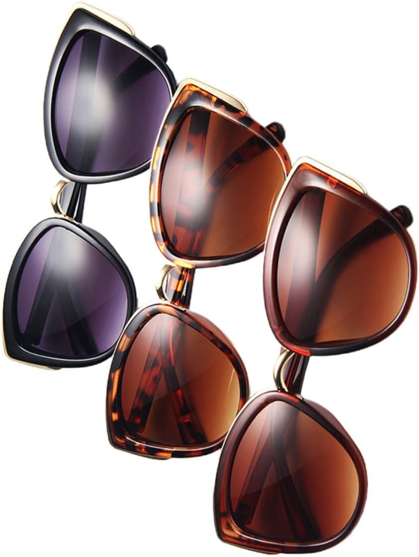 

3 предмета: женские винтажные солнцезащитные очки «кошачий глаз» в пластиковой оправе с защитой от УФ-излучения, в ретро-стиле, для пляжа и отдыха на природе VERDANVERSE, Assorted Color