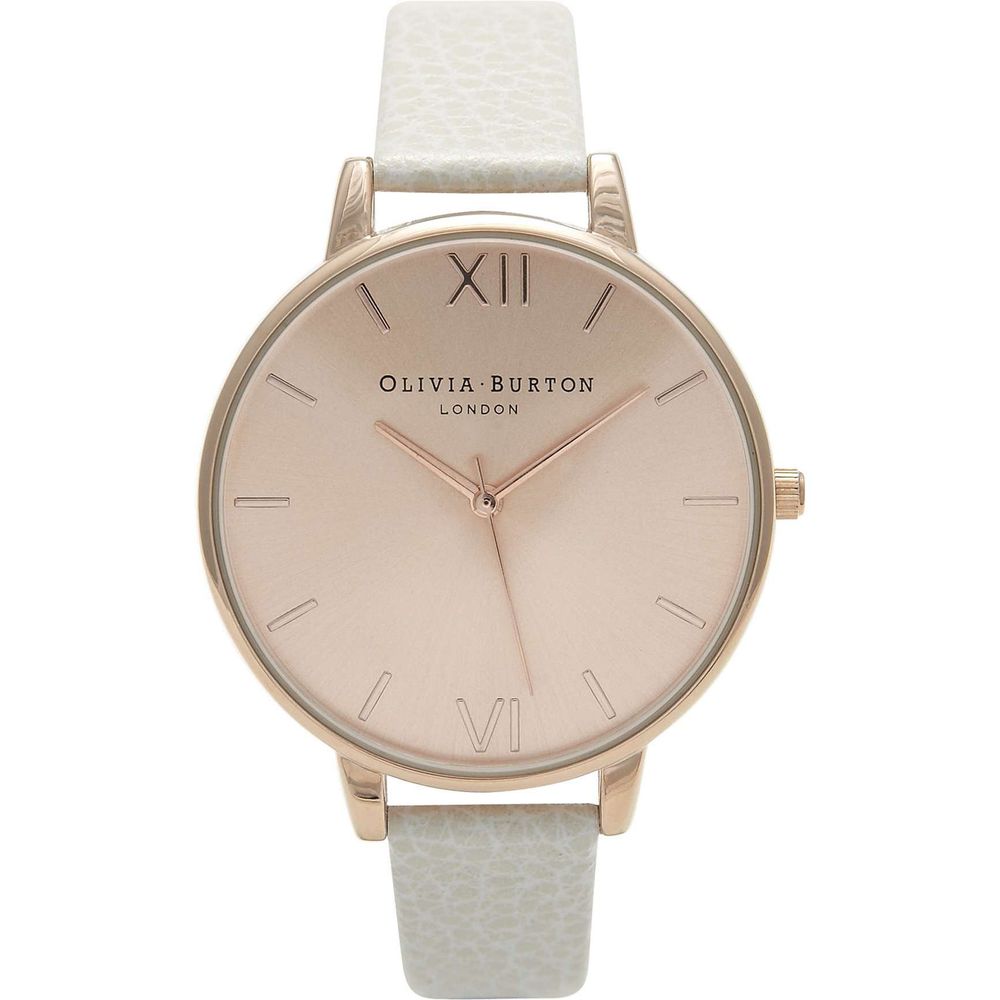 

Часы из бежевой синтетической кожи Olivia Burton