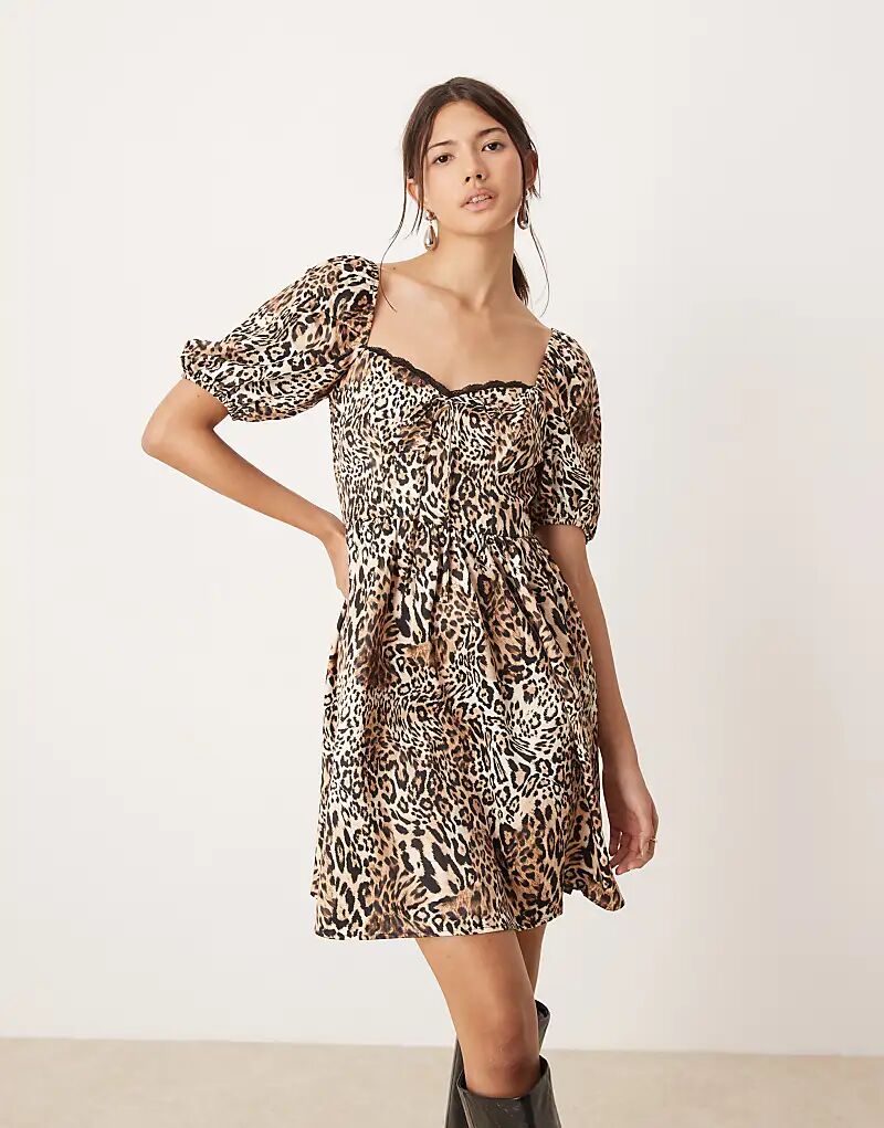 

Мини-платье с изображением животных Miss Selfridge