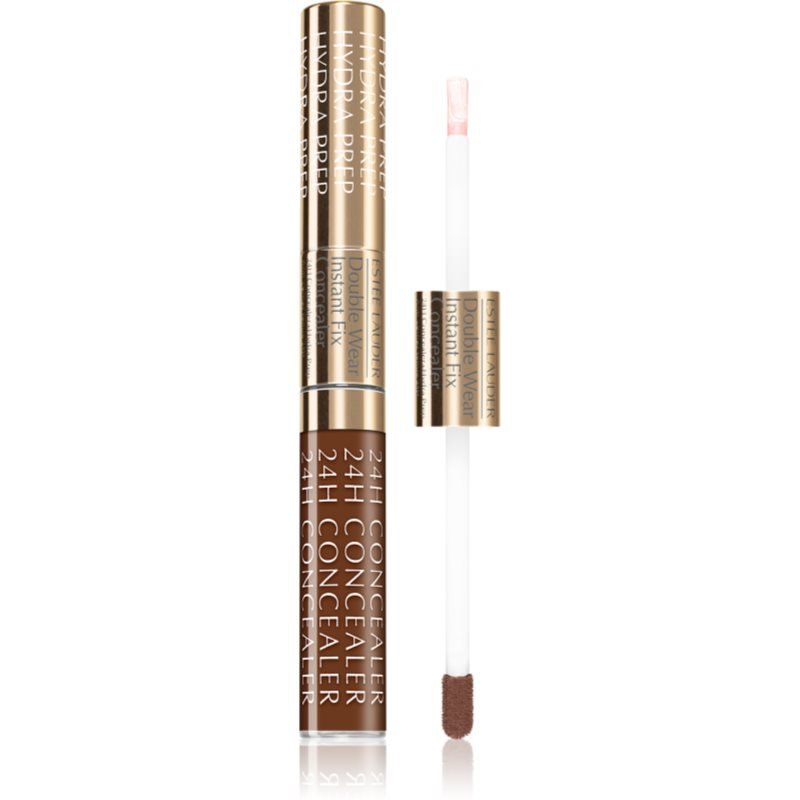 

Estée Lauder Double Wear Instant Fix Concealer осветляющий консилер + разглаживающая база 2 в 1 оттенок 8N Very Deep 12 мл