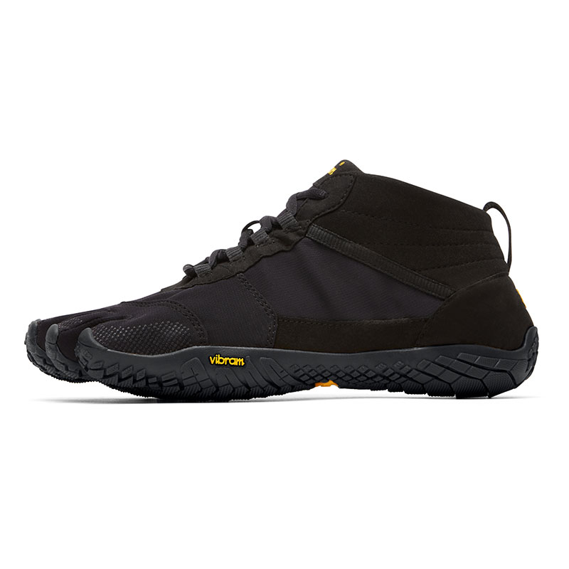 

Vibram Кроссовки мужские черные с противоскользящей подошвой и теплым верхом средней высоты
