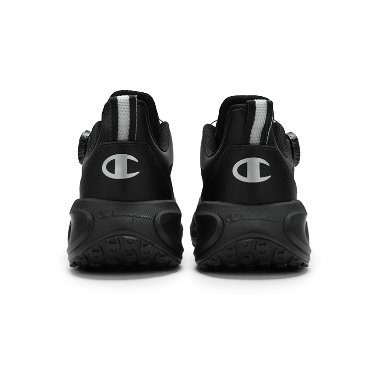 Champion Kids Кроссовки детские с низким верхом, противоскользящие, износостойкие, черные, серебристые — фото 4