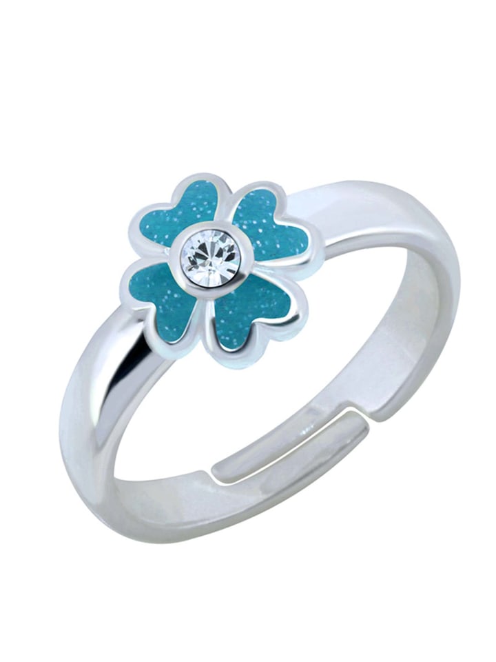 

Schmuck23 Кольцо из серебра 925 пробы с цветком зеленого цвета