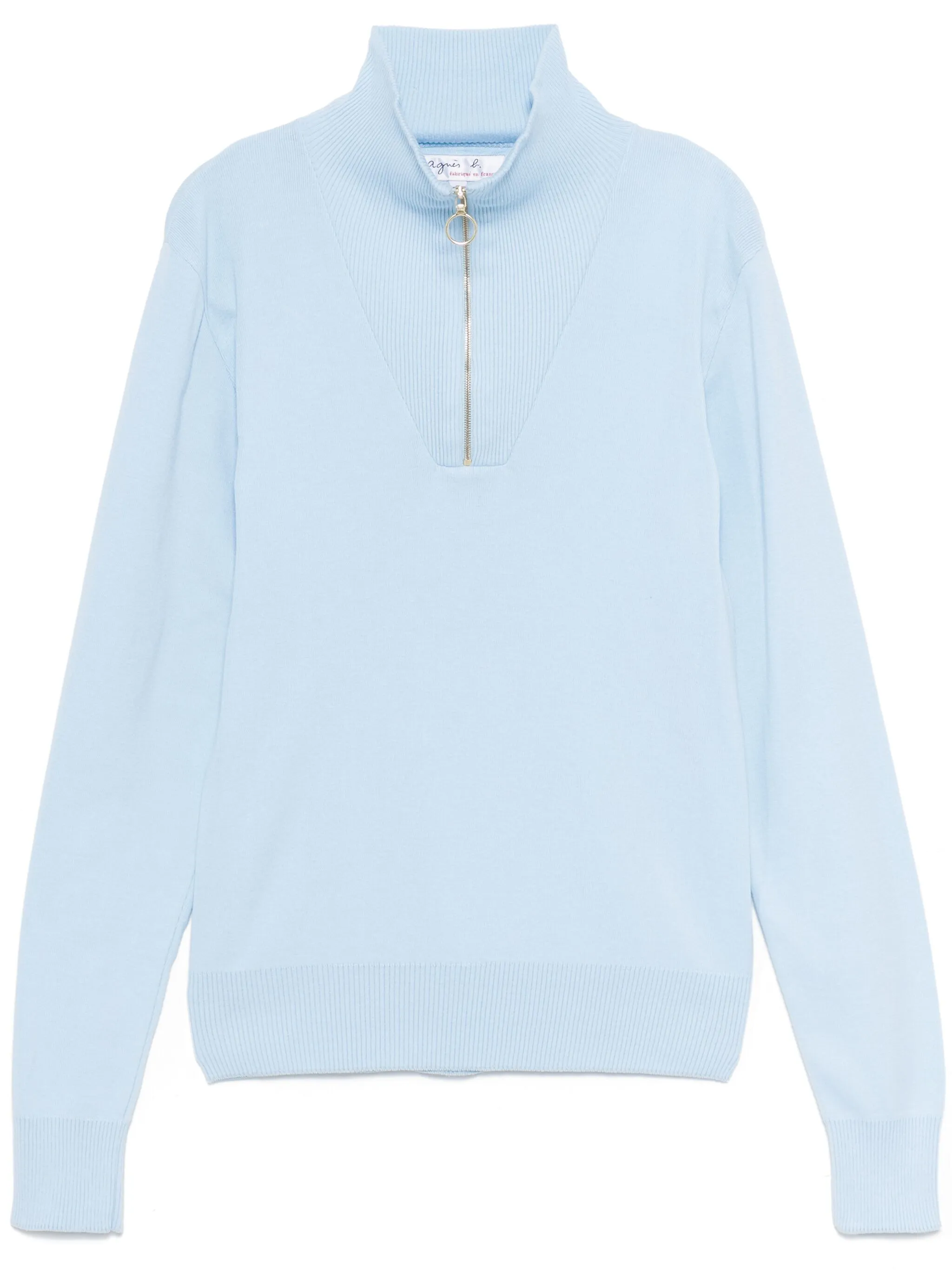 

Джемпер с воротником на молнии Agnès B., синий
