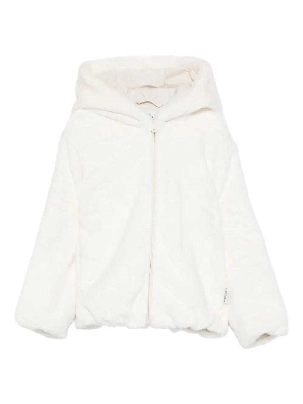 

Куртка с капюшоном и нашивкой в виде медведя Mc2 Saint Barth Kids, белый