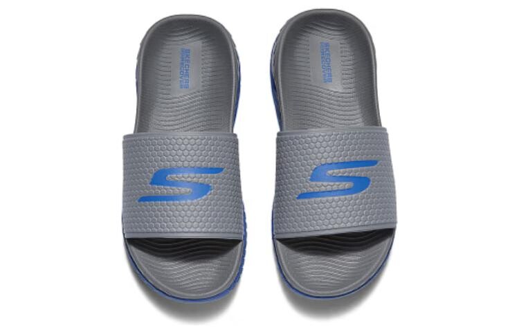 Шлепанцы ON THE GO мужские серые/синие Skechers — фото 4