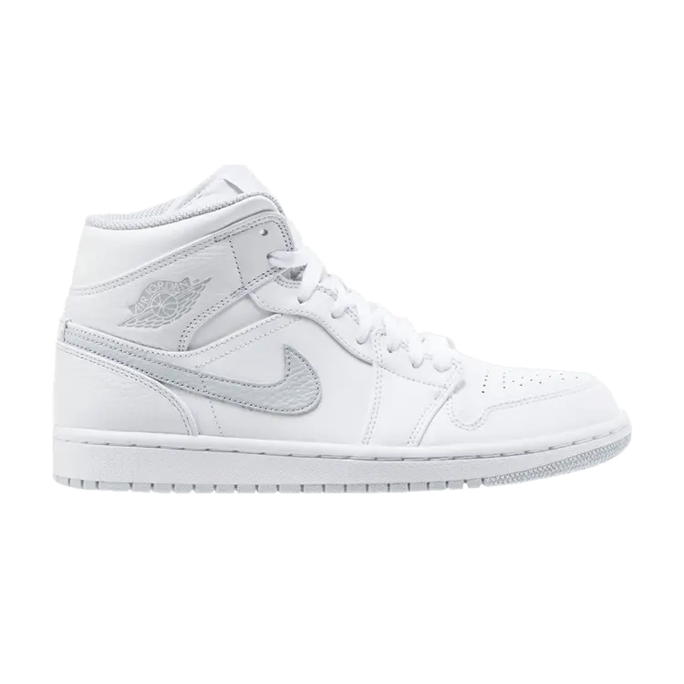 

Кроссовки Air Jordan Air Jordan 1 Mid BG 'White Platinum', белый
