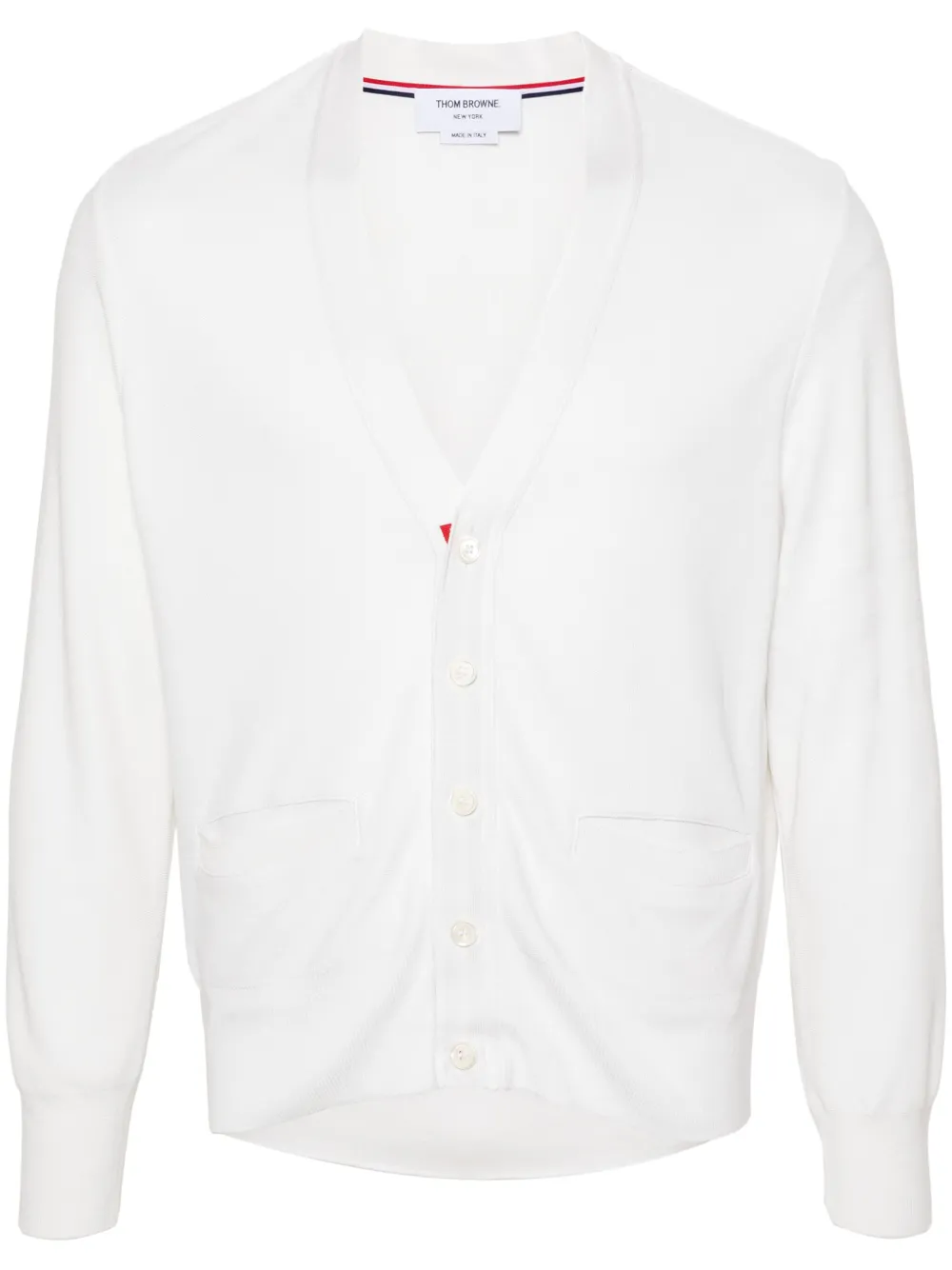 

Кардиган с полосками 4-Bar THOM BROWNE, белый