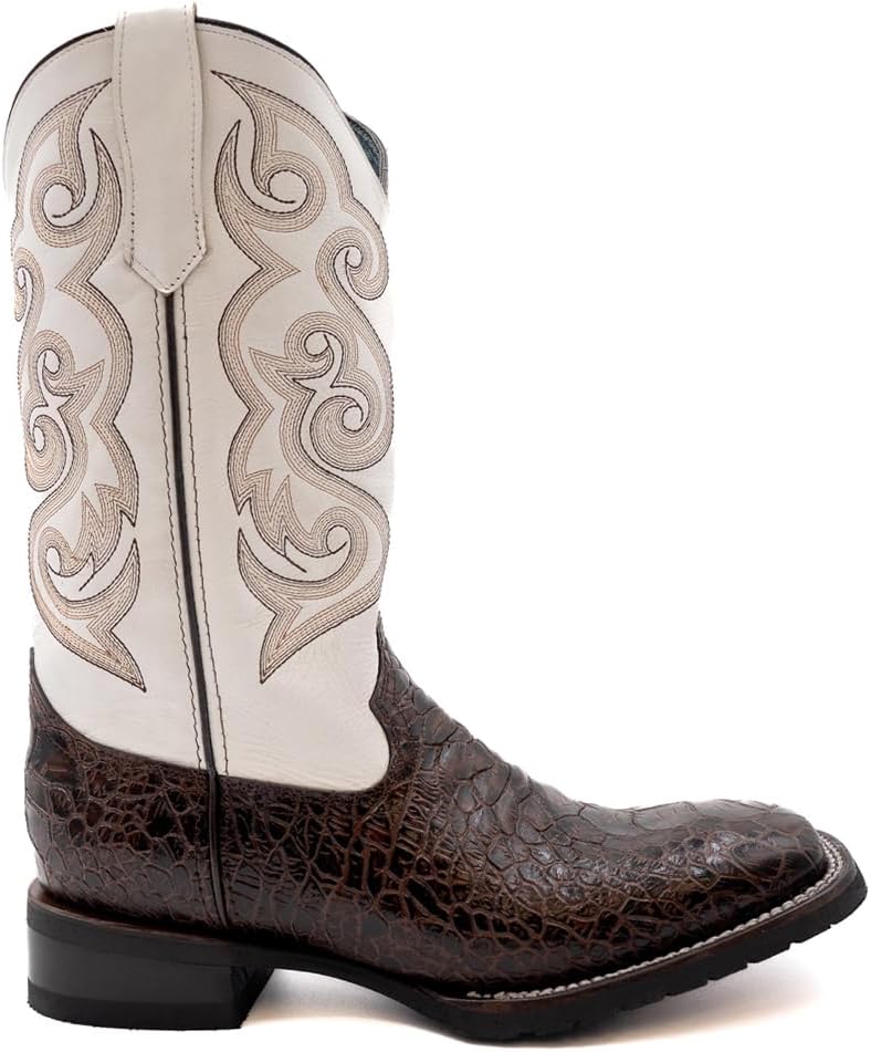 

Мужские вестерн-ботинки Ferrini с принтом крокодила и закругленным носком Ferrini Italia, коричневый