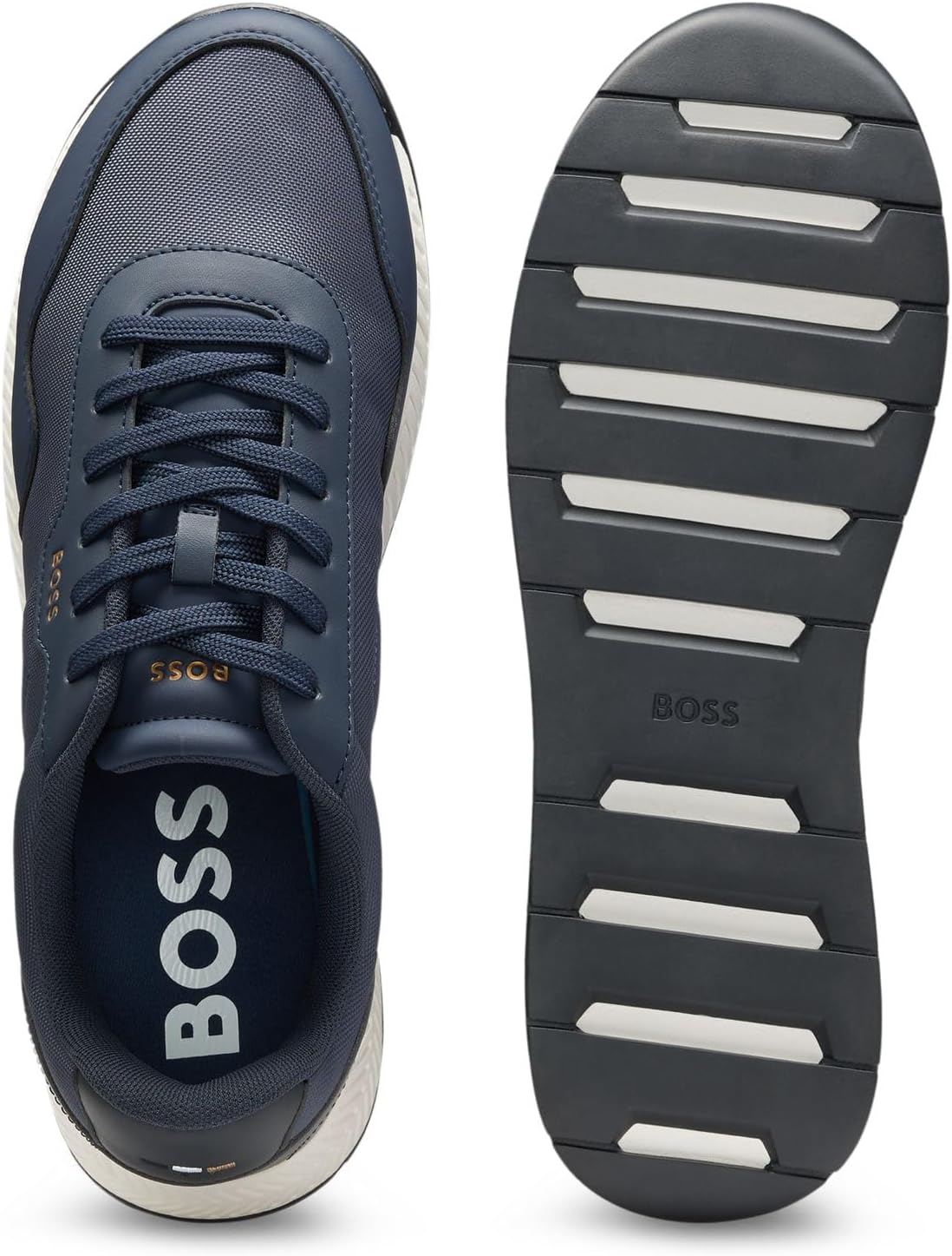 BOSS Мужские титановые беговые кроссовки, Dark Blue401 — фото 4