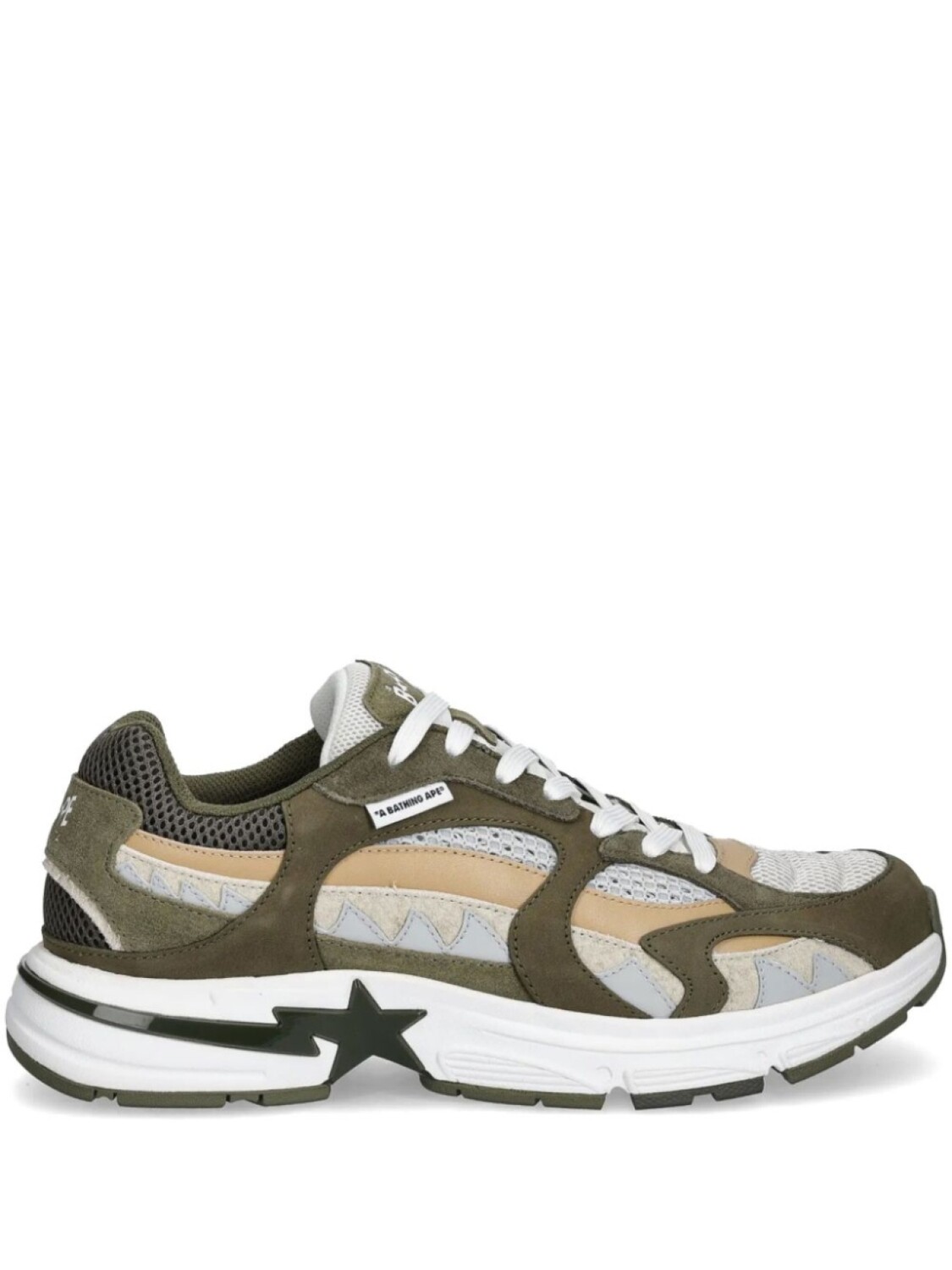 

A BATHING APE кроссовки Shark STA, зеленый