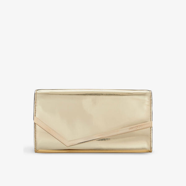

Клатч Emmie из зеркальной ткани Jimmy Choo, желтый