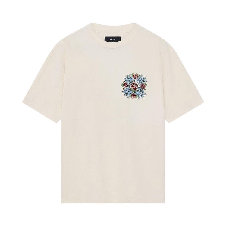 

Футболка Amiri Crystal Out For Trouble Oversized Tee, Ivory