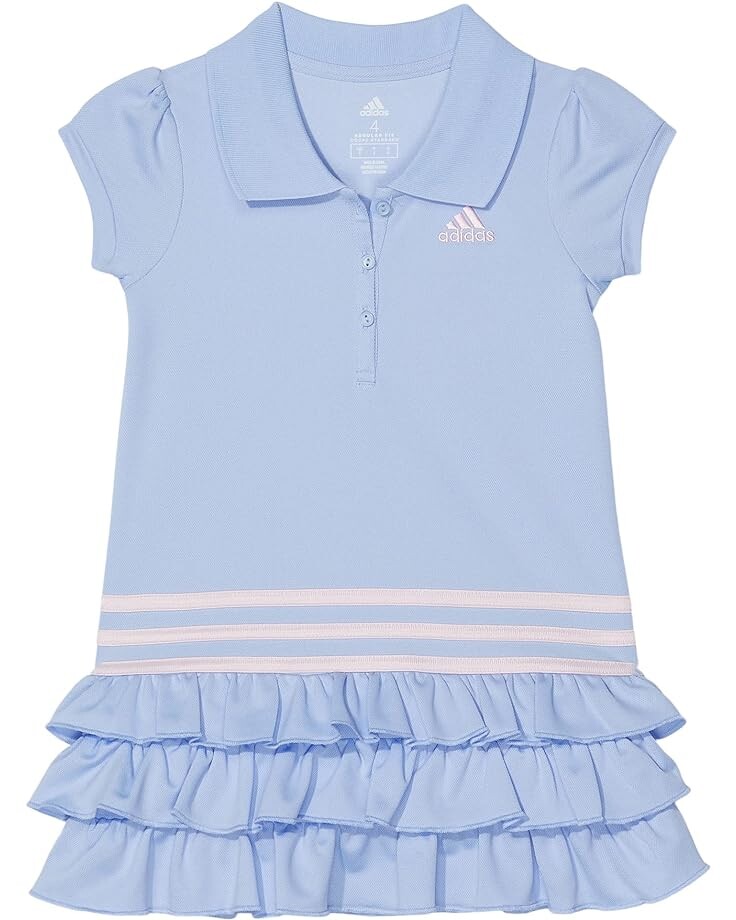 

Платье Adidas Adidas Short Sleeve Polo Dress, светло-синий