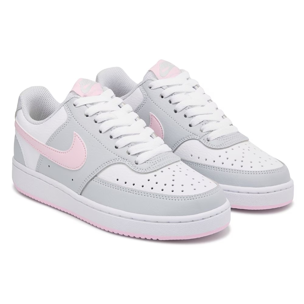Кроссовки Court vision low от Nike, platinum/pink/white