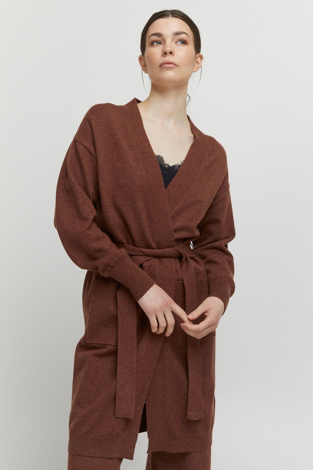 

Кардиган b.young BYNONINA BELT 20811921, коричневый