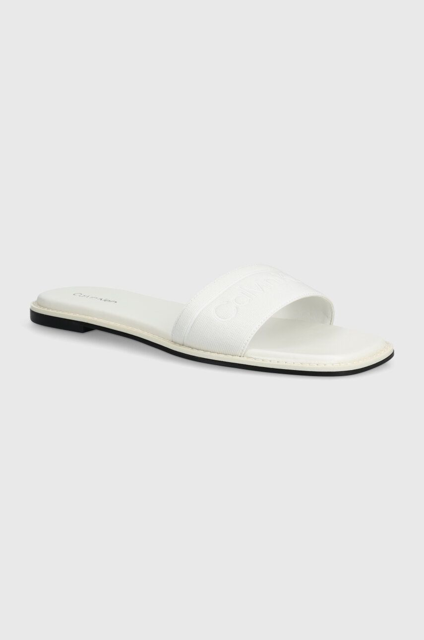 

Шлепанцы Calvin Klein FLAT SLIDE HE, белый