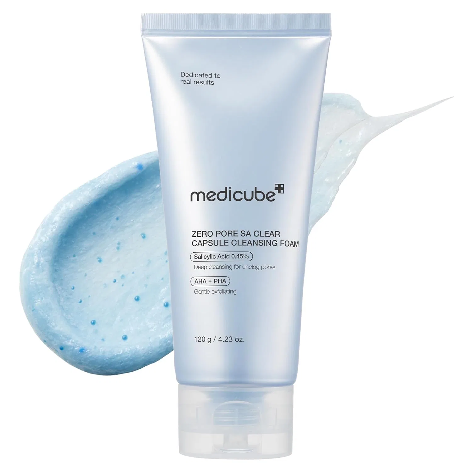 Крем для лица Medicube — Нежное очищающее средство «Zero Pore Clear Blue Capsule Cleanser» от, 120 г