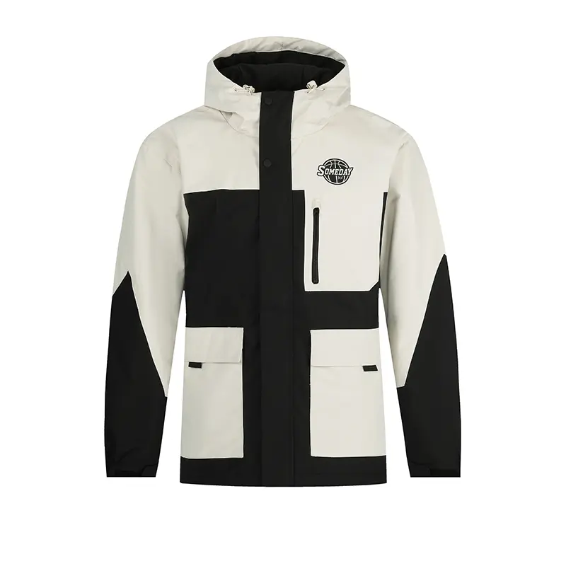 

361° Тренч из баскетбольной коллекции мужской Super Black/Light Beige Gray