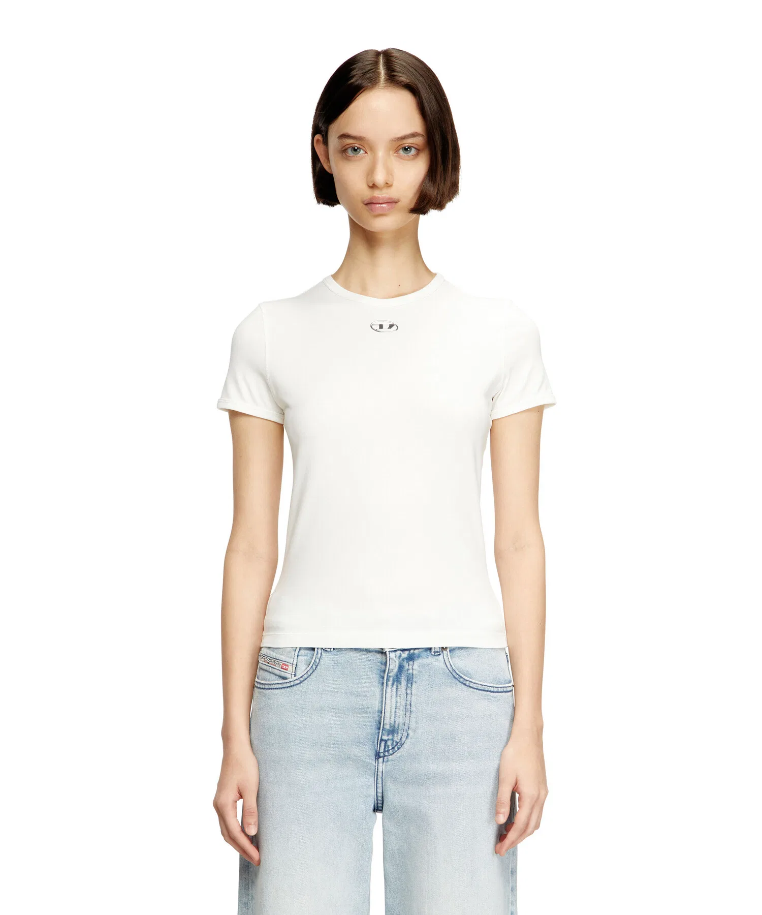 Женская футболка с коротким рукавом DIESEL T-UNCUTIESLONG-OD