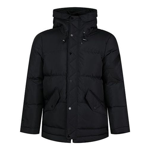 

Пуховик Air Jordan Wings Outdoor mid-length hooded down Jacket Black, черный