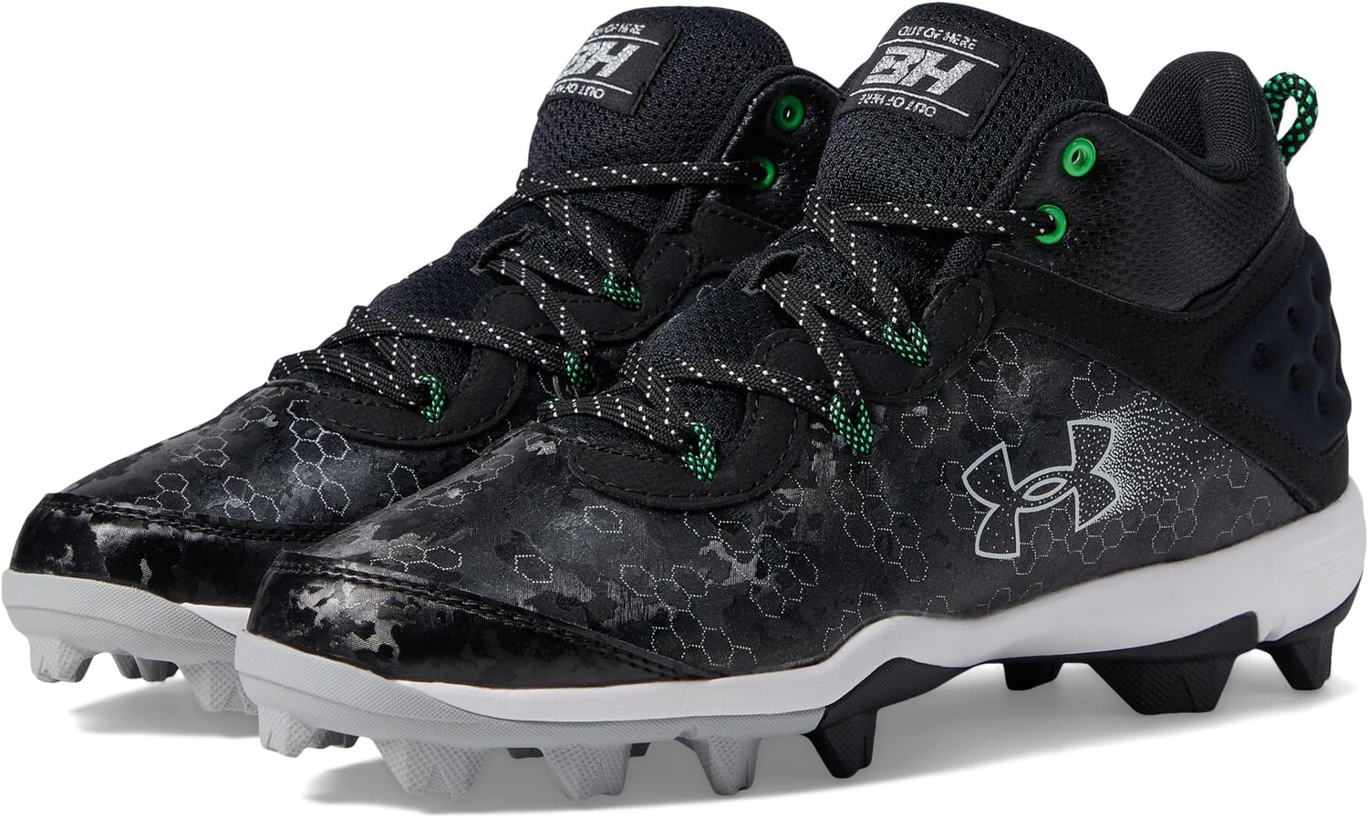 

Бутсы Harper 8 Mid RM Under Armour, цвет Black/Black/Metallic Silver