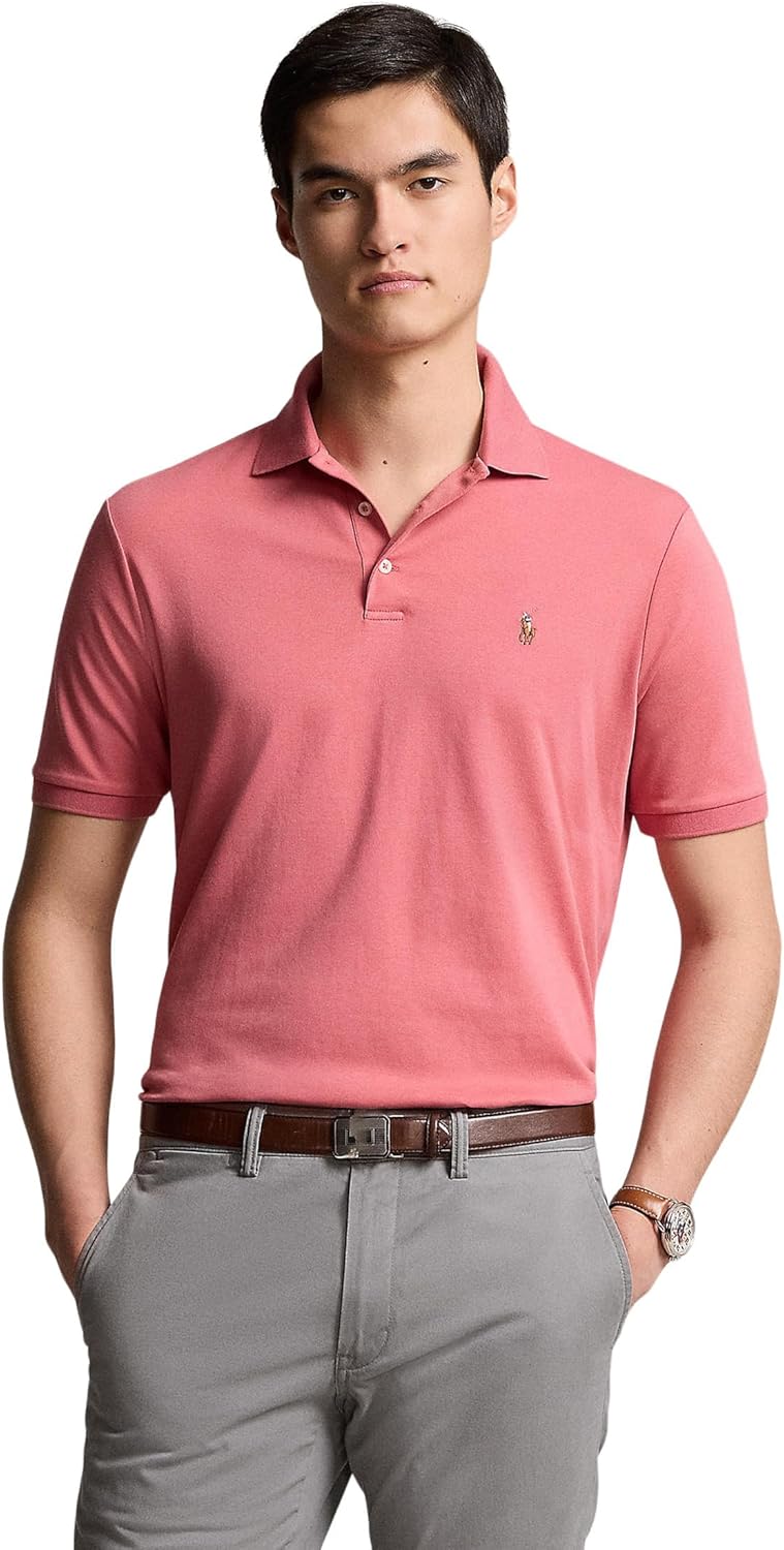 

Футболка-поло POLO RALPH LAUREN, классический крой, мягкий хлопок, Adirondack Berry