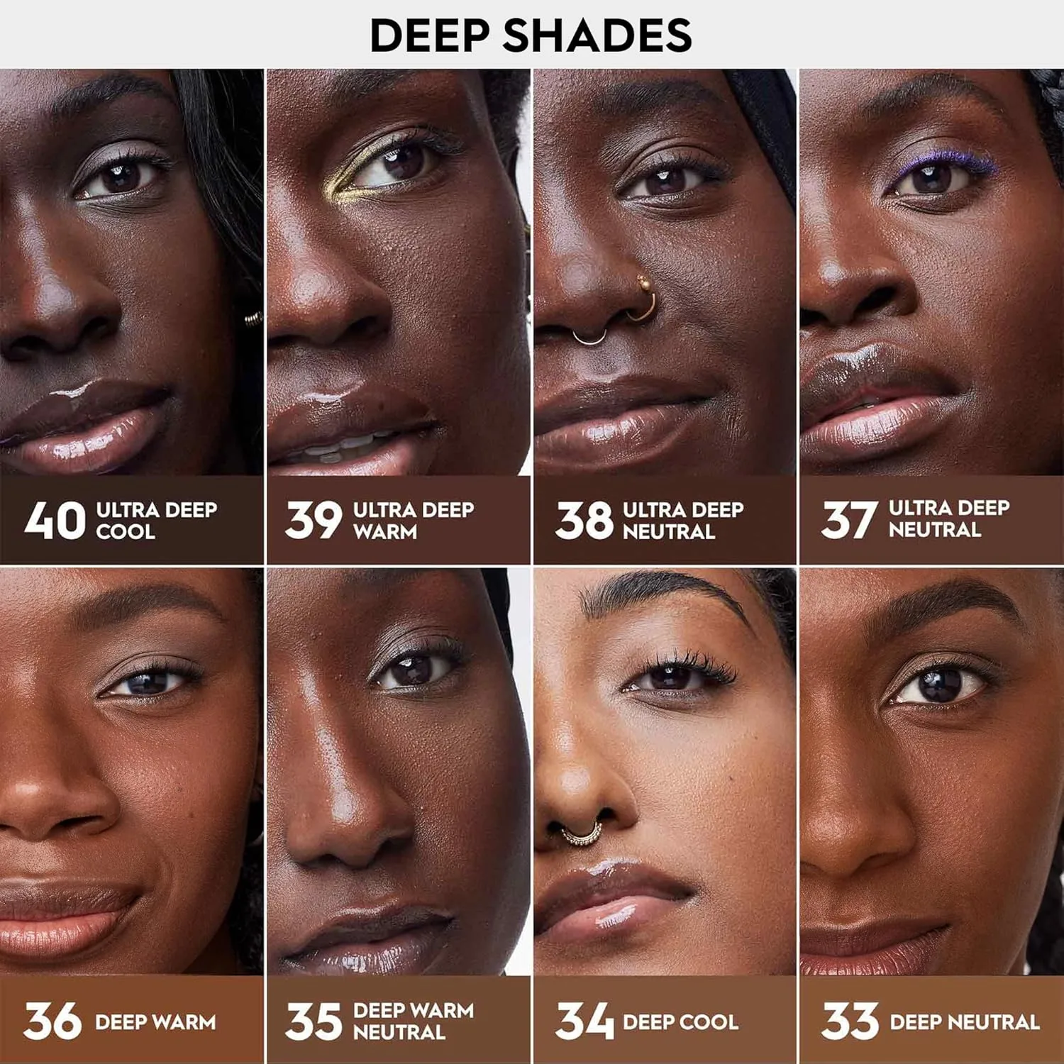 Urban Decay Face Bond Waterproof Foundation, среднее покрытие, натуральный матовый финиш, 3% ниацинамид, самозастывающая, устойчивая к переносу, водостойкая, выравнивает тон кожи - 30 мл 29,6 мл, Shade 37 (deep neutral) — фото 3
