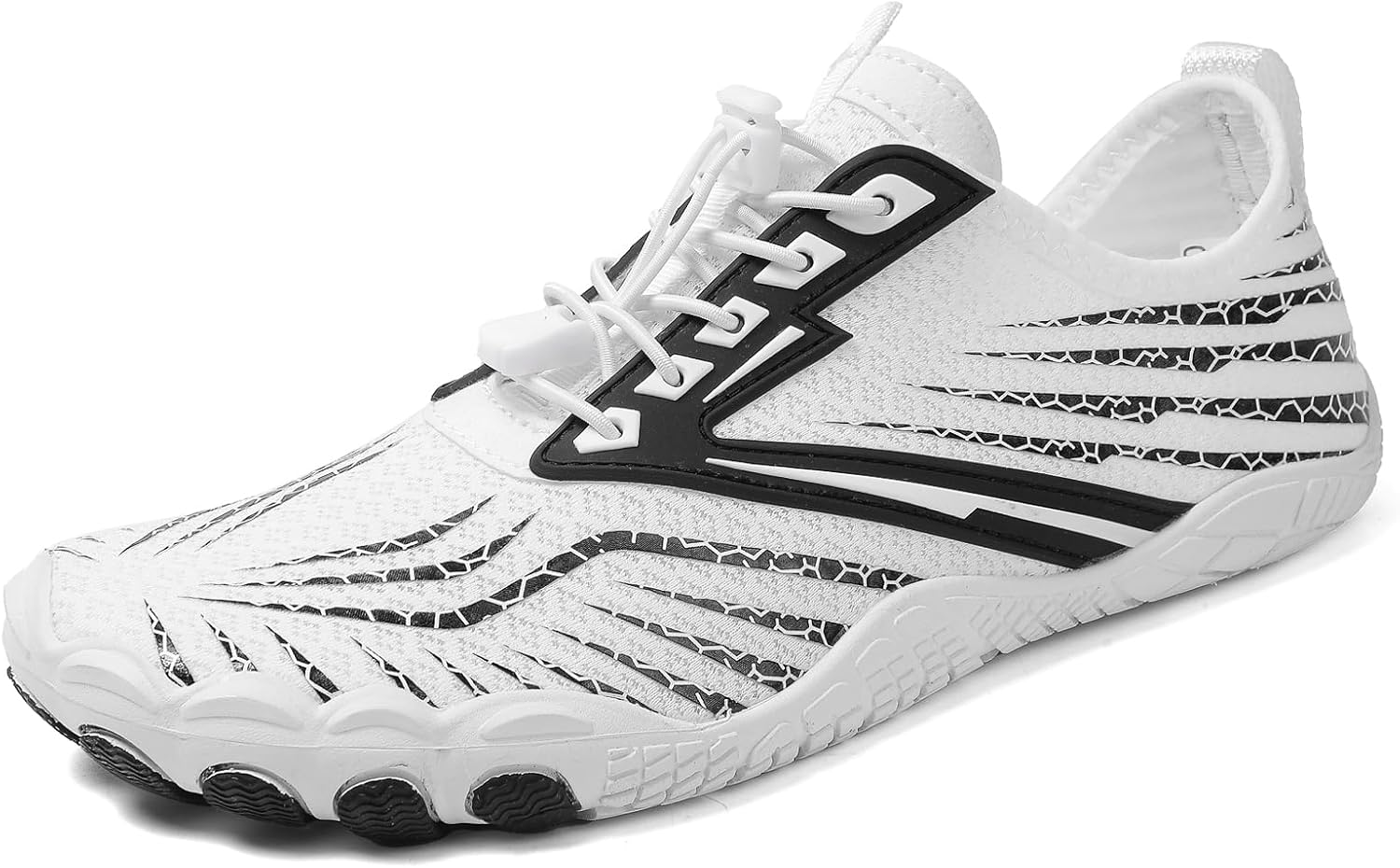 

Кроссовки для походов для женщин и мужчин, противоскользящие, дышащие, для прогулок, с широкой носочной частью, водонепроницаемые, удобная спортивная обувь, здоровые, заземляющие, нескользящие кеды Generic, белый