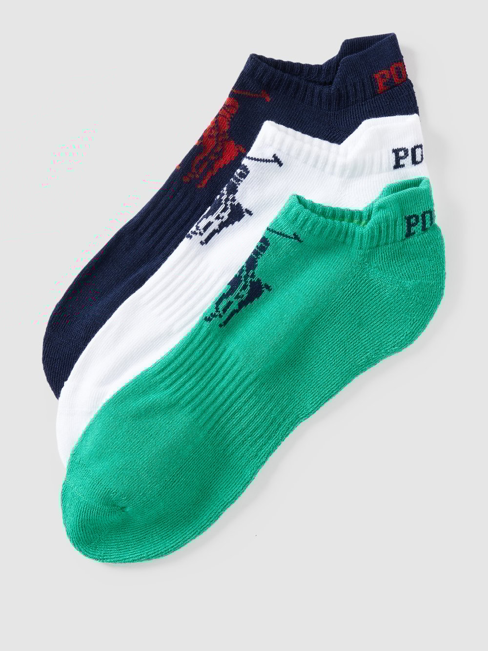 

Носки-кроссовки с этикеткой в ​​упаковке по 3 шт Polo Ralph Lauren Underwear, зеленый